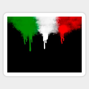 Italy Flag Spray Paint Sticker